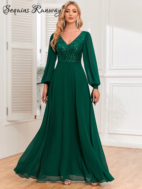 Lantern long sleeve dress shop