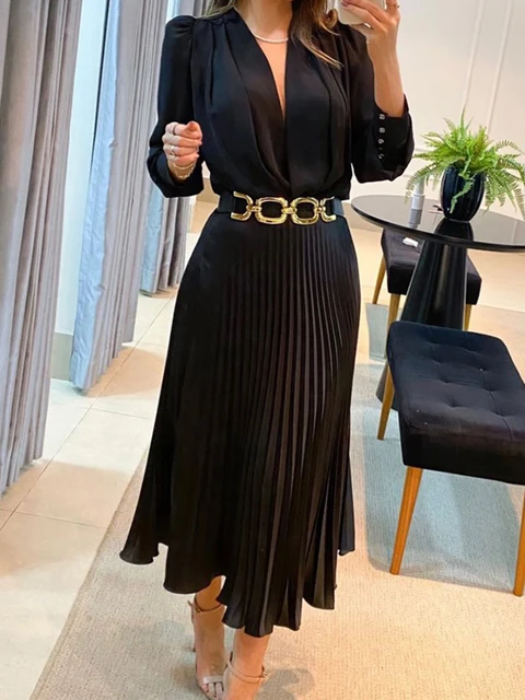 chinese dress ladies Winter Women Warm Dress Elegant O Neck Simple Casual Loose Women Plush –  Divahotcouture