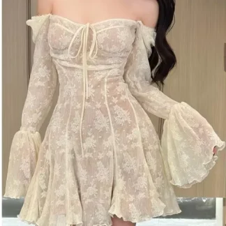 Lace Long Sleeve Dress