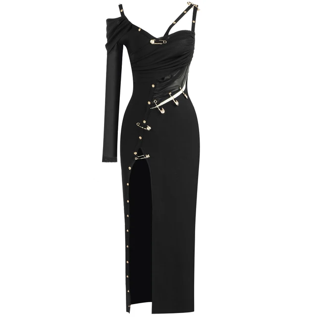 Sexy Asymmetrical Long Sleeve Dress | Free Shipping!
